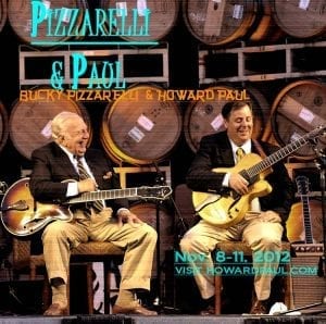 BuckyPizzarelli & Howard Paul @ Miner Family Winery Photo used for this AD for Howard and Bucky’s Jazz Corner gig Nov 2012