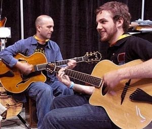 DHR booth Newport Guitar 2010 Tim May Dillon Hodges play Benedettos