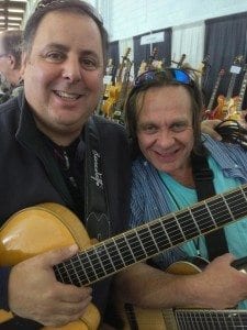 Dallas Intl Guitar Festival 2013 Howard Paul and Clint Strong with their Benedetto guitars