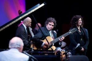 Howard Alden Jazz at Lincoln Center 2013 with George Wein and Anat Cohen
