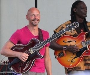 Jan Kuiper with Benedetto guitar