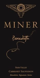 Miner Benedetto Cabernet Sauvignon label