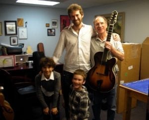 Taylor Roberts and sons with Bob Benedetto Savannah GA 2-23-14