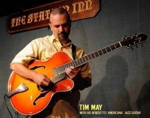 Tim May with his Benedetto AMERICANA jazz guitar