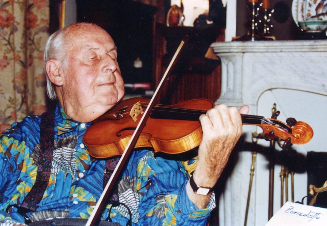 Stephane Grappelli with Benedetto Violin