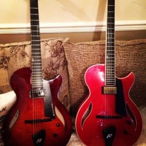 Andreas Varady’s two guitars