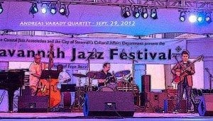 Andreas Varady onstage at the Savannah Jazz Festival 2012