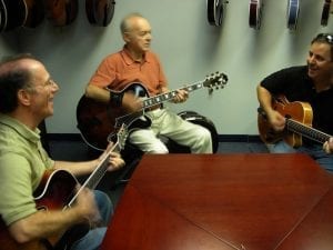 Bob Benedetto Joe Negri Howard Paul Benedetto Guitars Savannah GA 2009