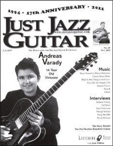 Andreas Varady – Cover Story of Just Jazz Guitar Nov 2011 issue