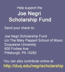 Joe Negri Duq Scholarship fund graphic 5-12-2014