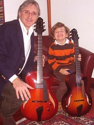 Like father, like son! Roberto Pagnotto (with his Bambino Elite) with his son Chicco and his Andy (Courtesy Roberto Pagnotto, Italy)