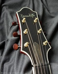 Benedetto La Zingara II S2135 headstock closeup