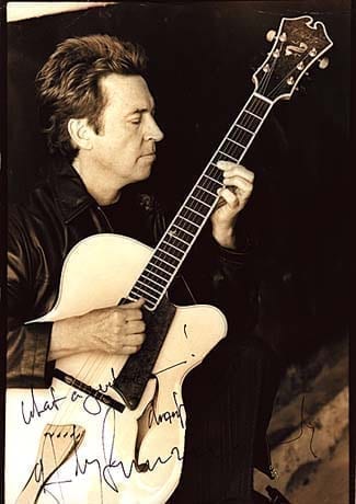 Guitar Great Andy Summers with his Cremona, 1997. This guitar was exhibited at the Smithsonian's Electrified and Deified Exhibit. (Courtesy Andy Summers)