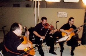 Larry Camp with his Gypsy Jazz Group – Nick & Keven