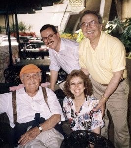 Polly Harrison with Bucky Pizzarelli Stephane Grappelli San Antonio circa 1989