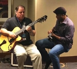 Howard Paul plays Benedetto guitar