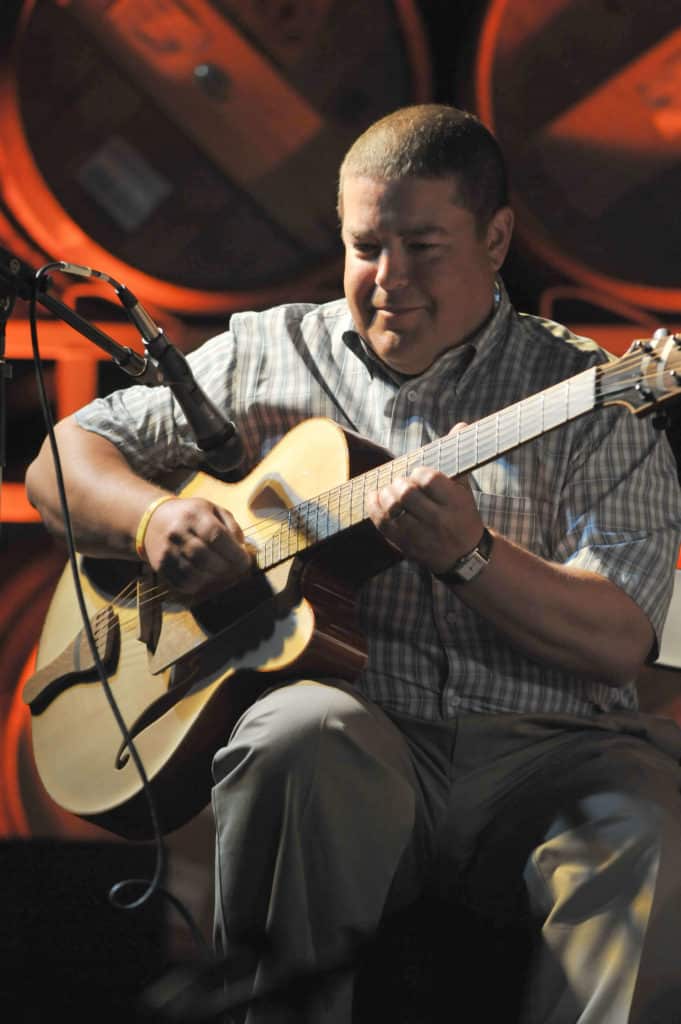 Dave Miner playing a Benedetto Guitar