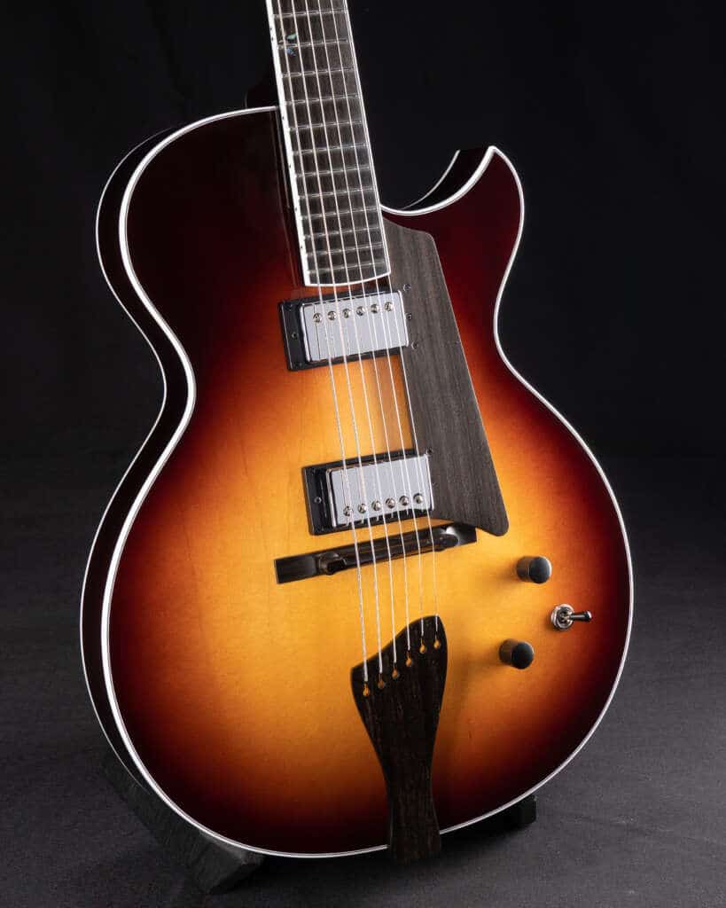 Close up guitar, front