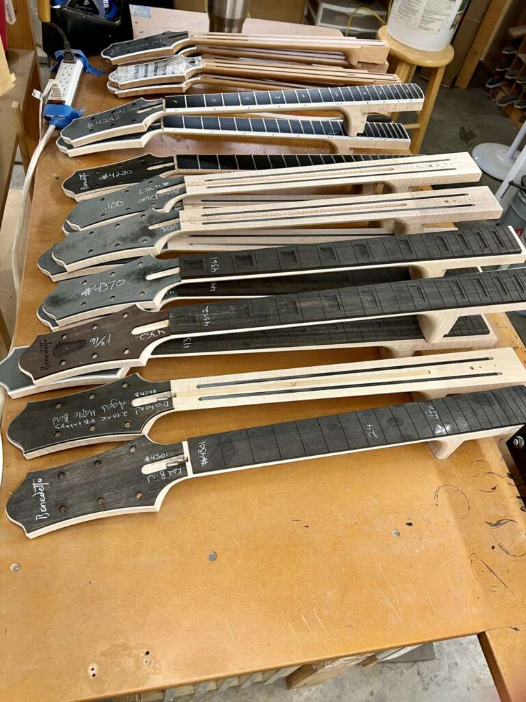 Benedetto necks in the works