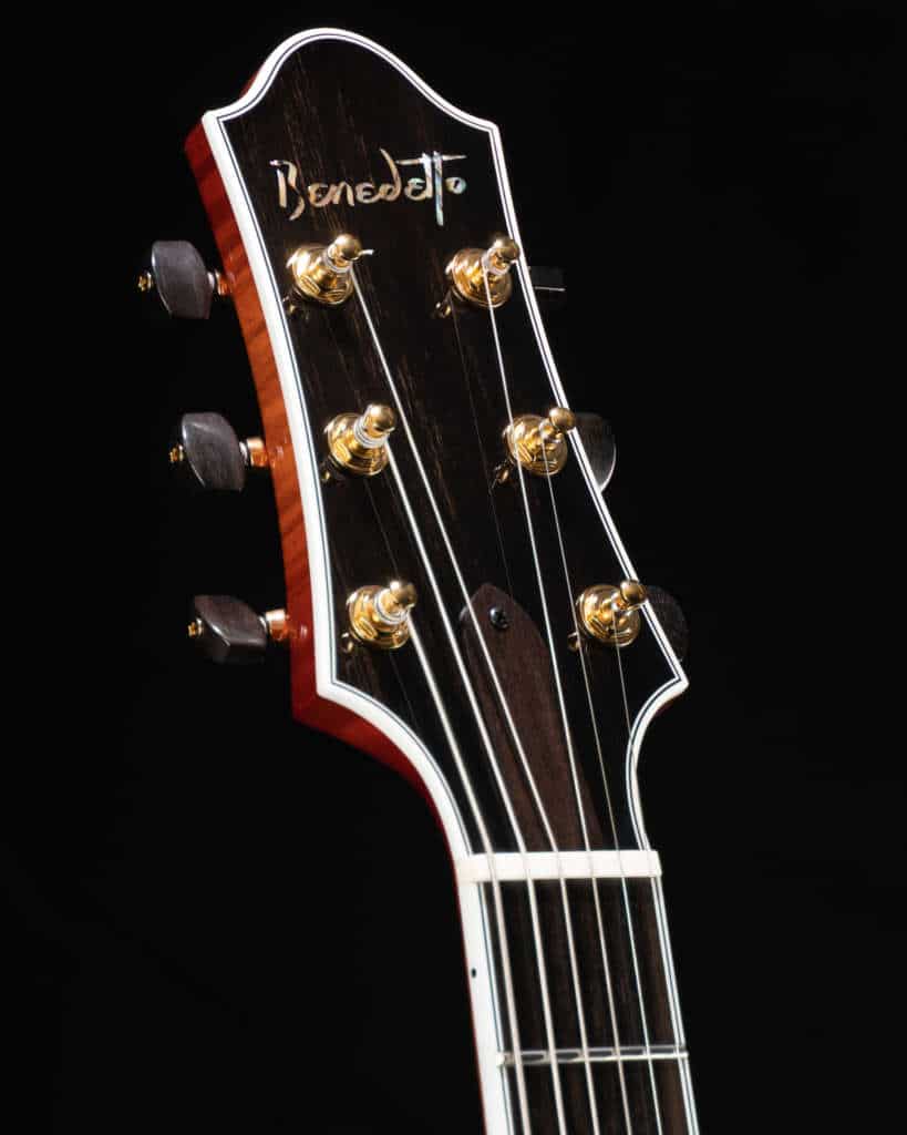 Headstock, close up