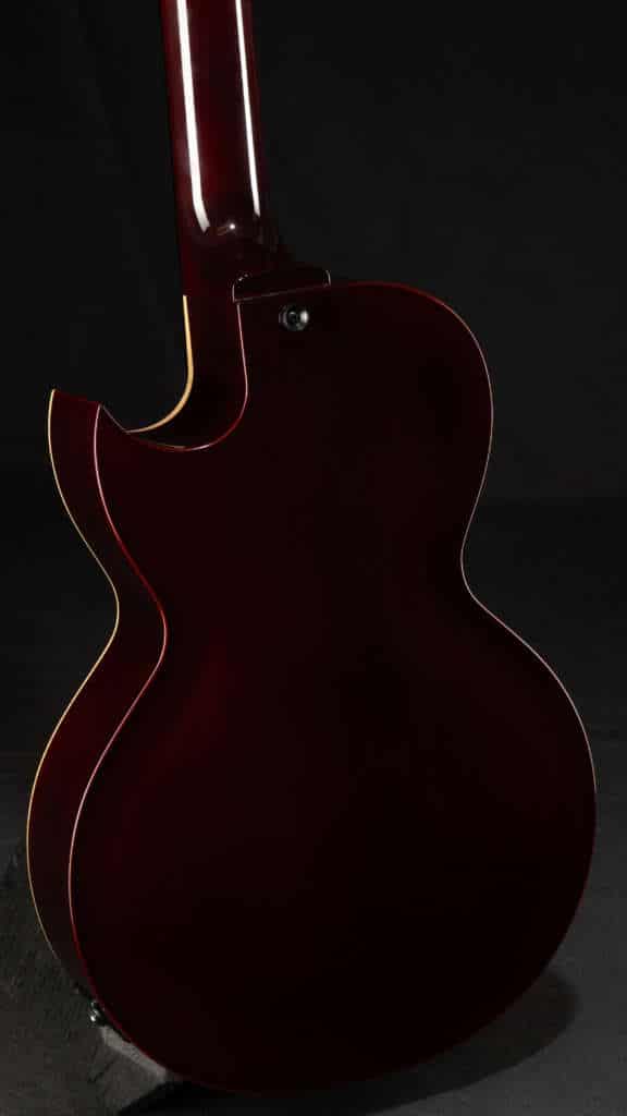 Close up guitar, back