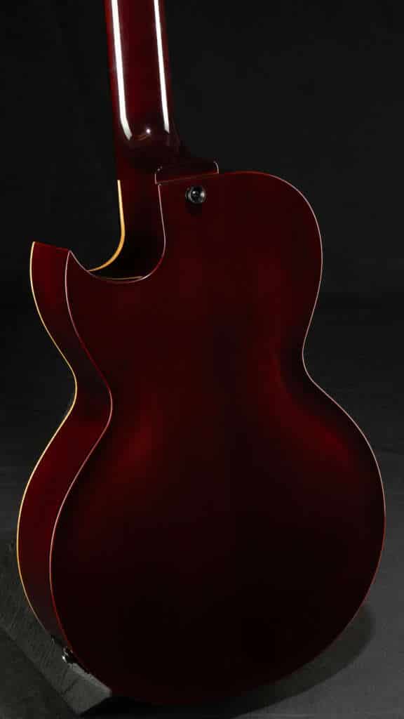 Close up guitar, back
