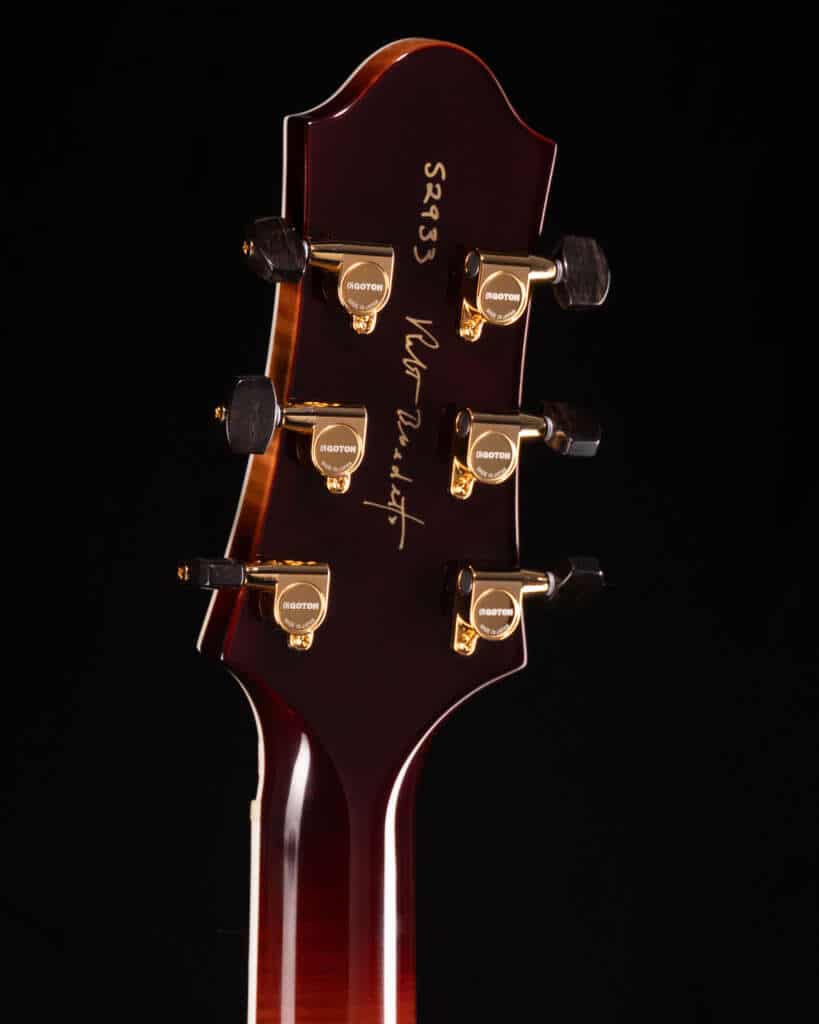 Close Up Headstock, Back