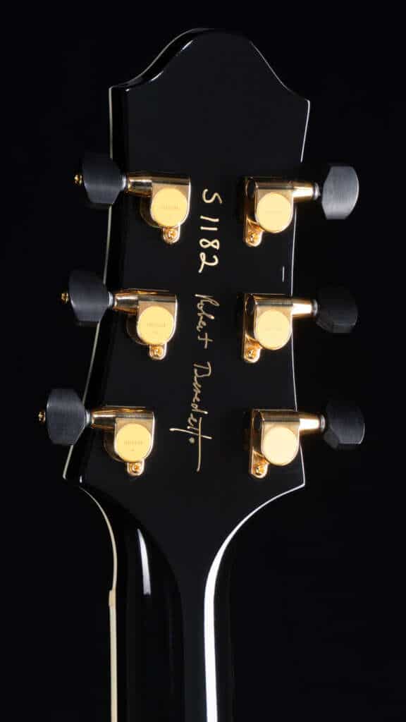 Close up headstock, back