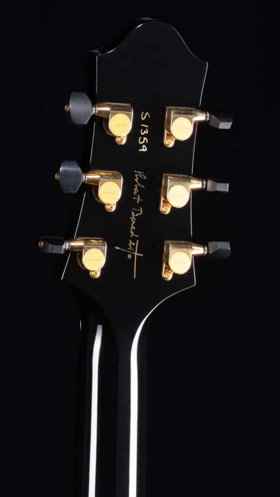 Close up headstock, back