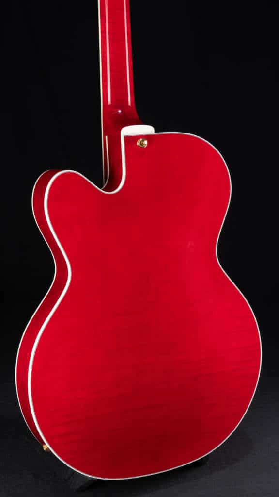 Close up guitar, back