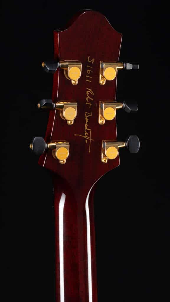 Close up headstock, back