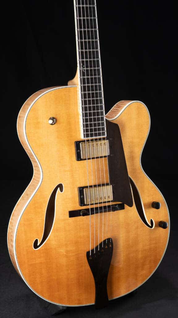Close up guitar, front