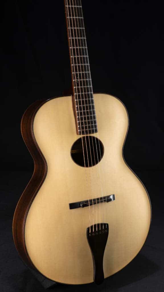 Close up guitar, front