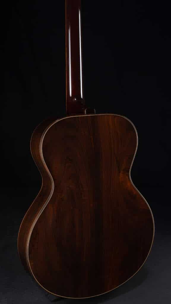 Close up guitar, back