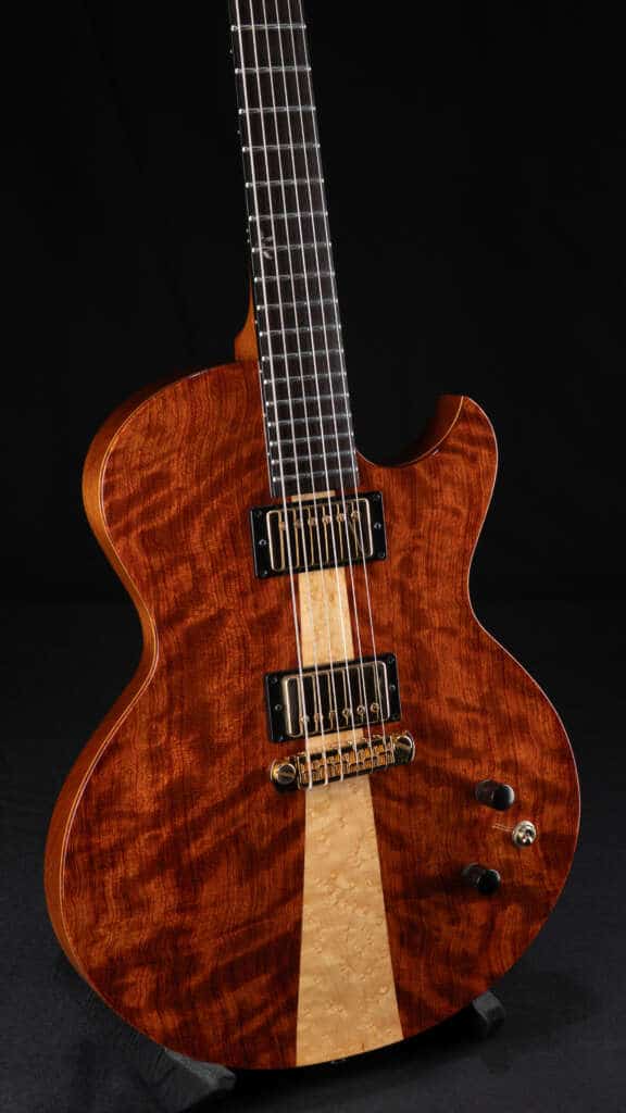 Close up guitar, front