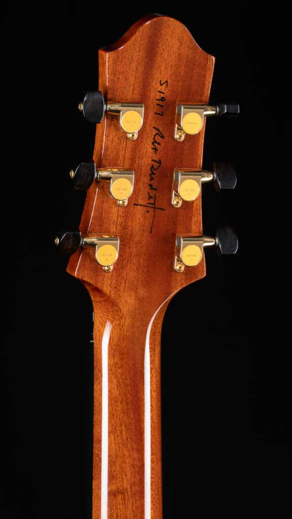 Close up headstock, back
