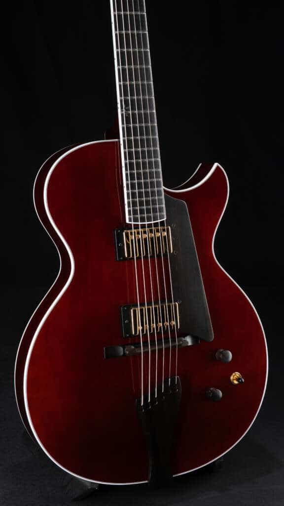 Close up guitar, front