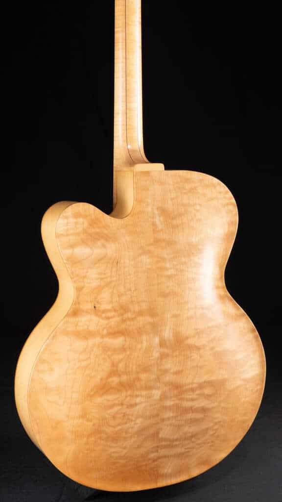 Close up guitar, back