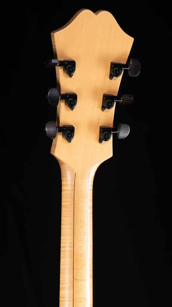 Close up headstock, back