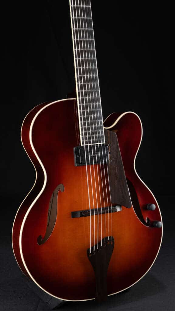 Close up guitar, front