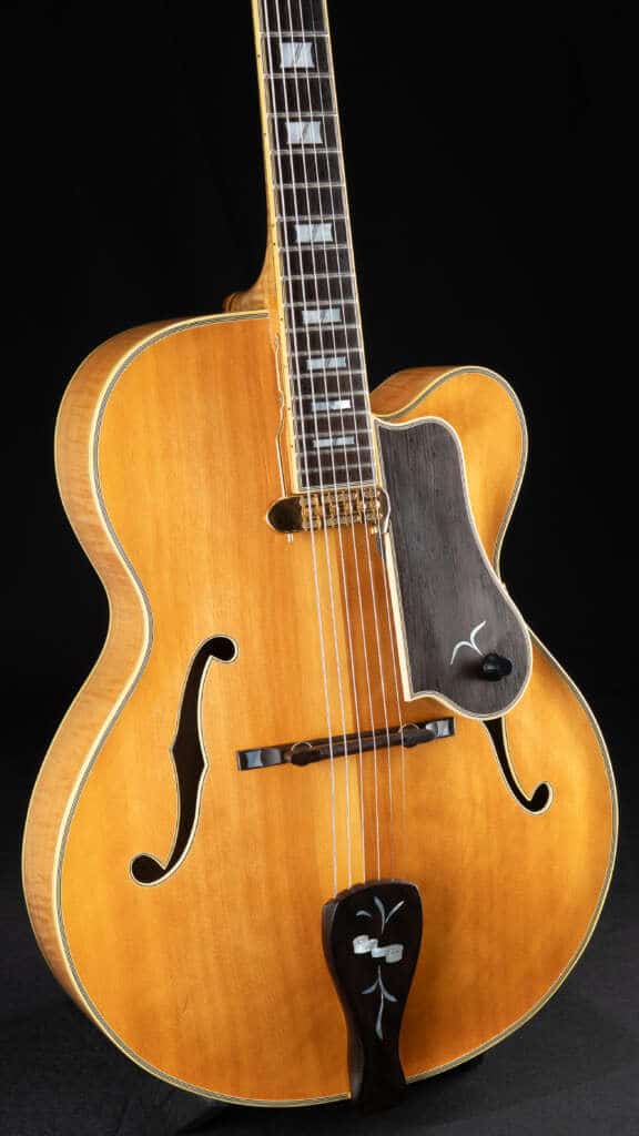 Close up guitar, front