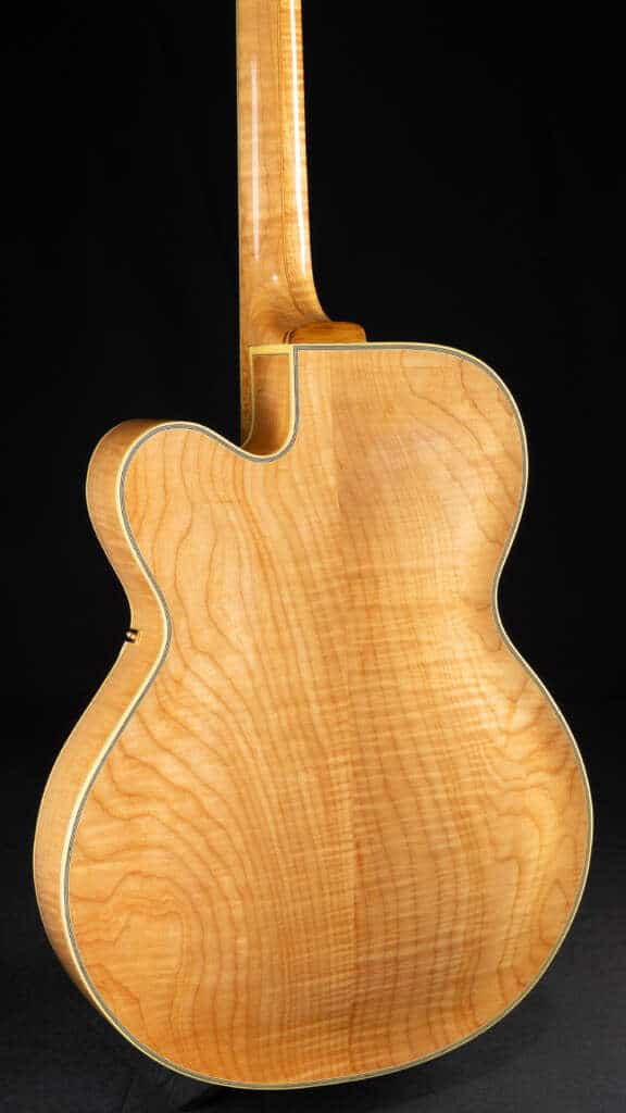 Close up guitar, back