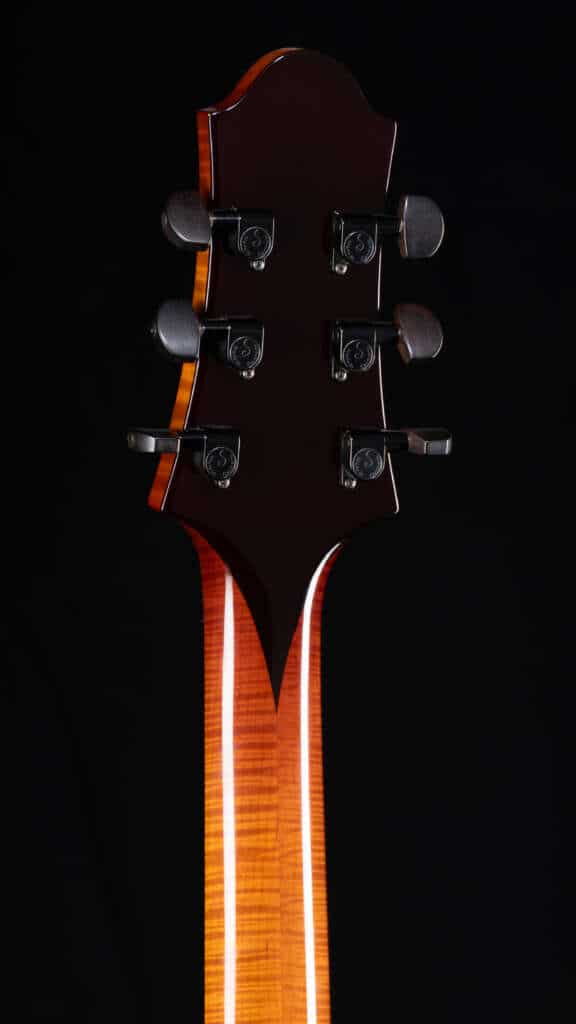 Close up headstock, back