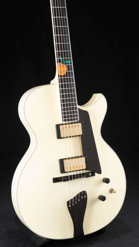 Close up guitar, front