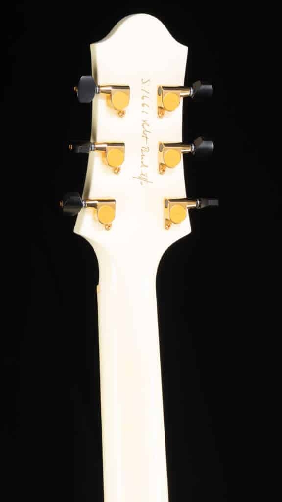Close up headstock, back