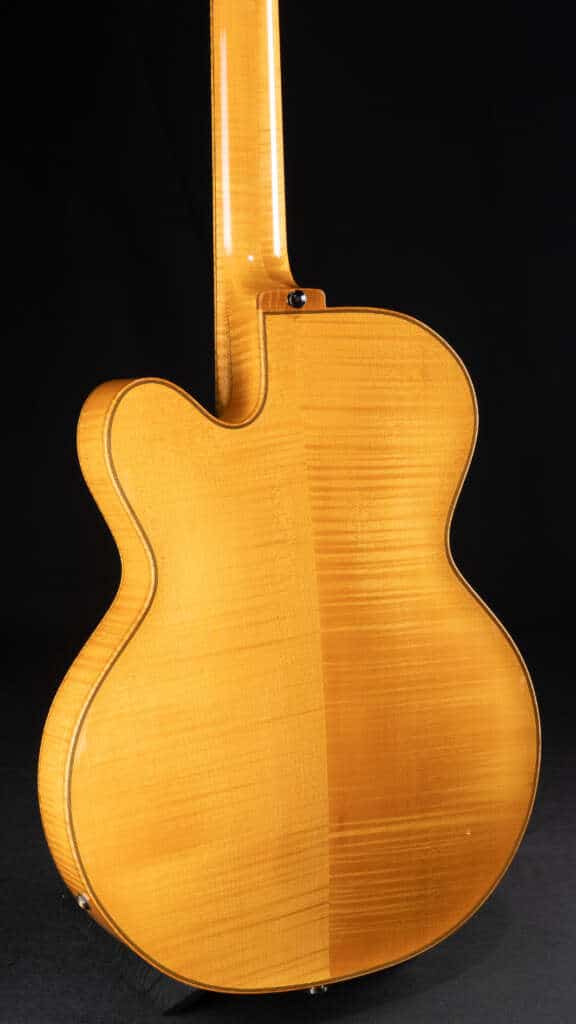 Close up guitar, back