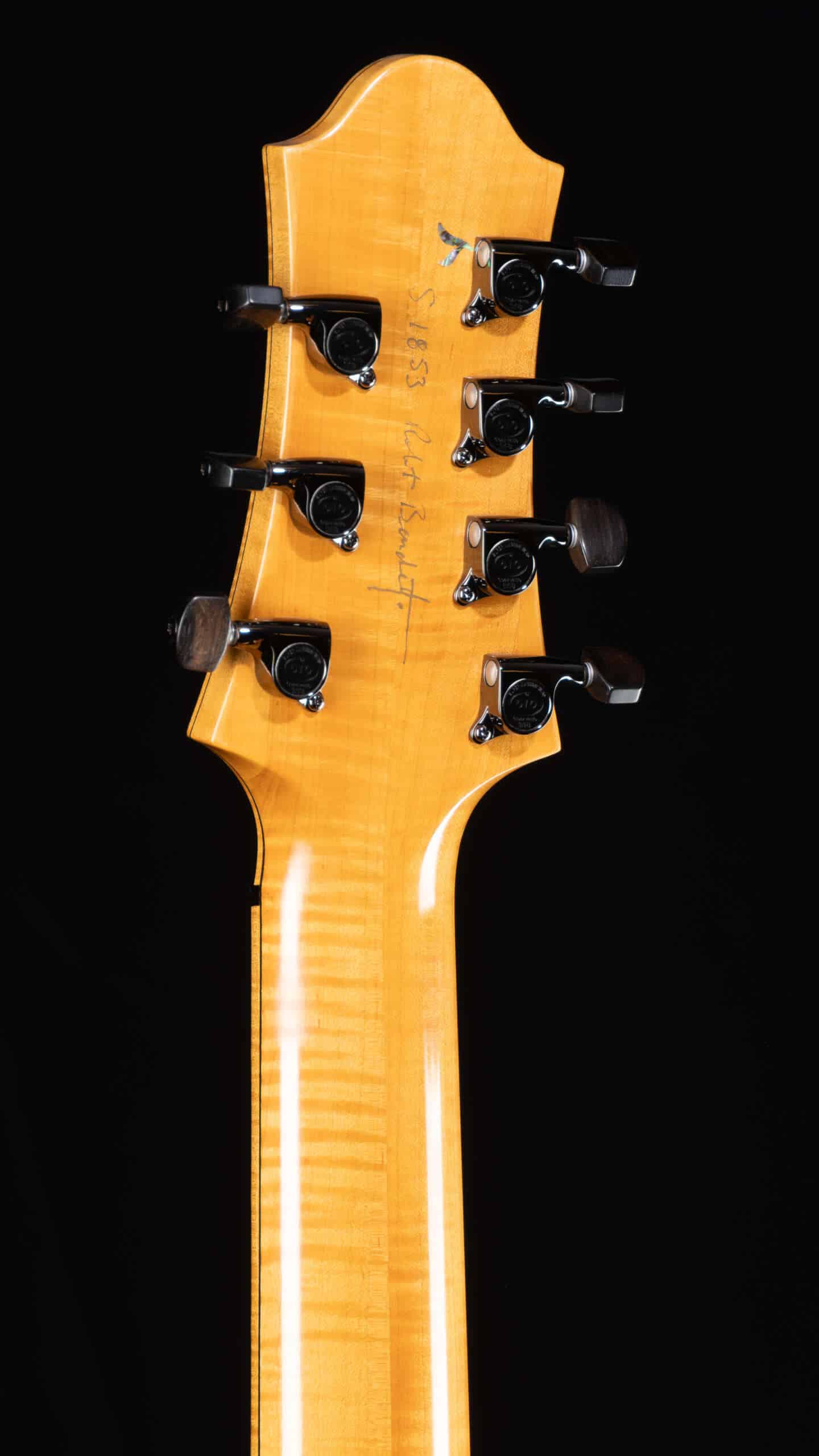 WEB S1853 7-String Bravo Elite 06 Close up headstock, back