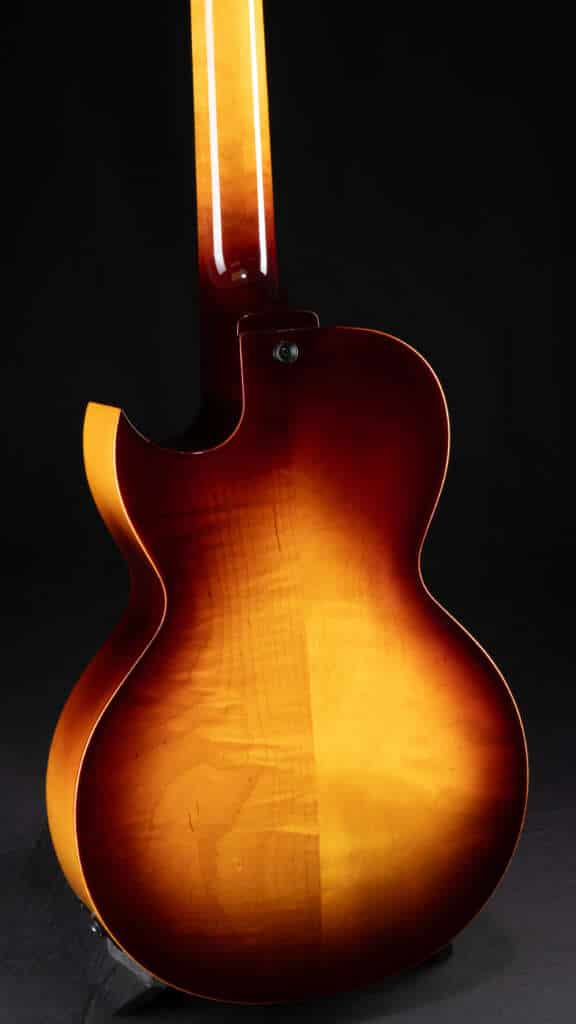 Close up guitar, back